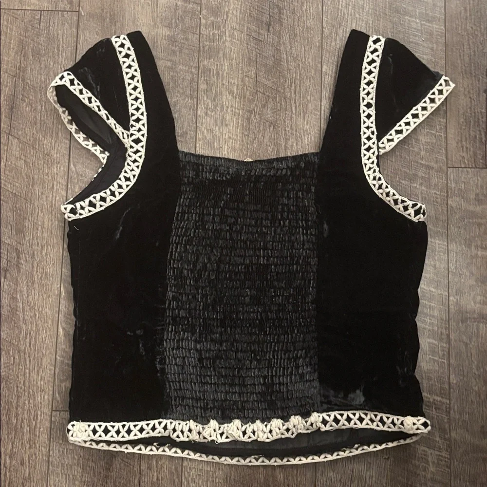 Free People Tyler Velvet Corset Too NWT
